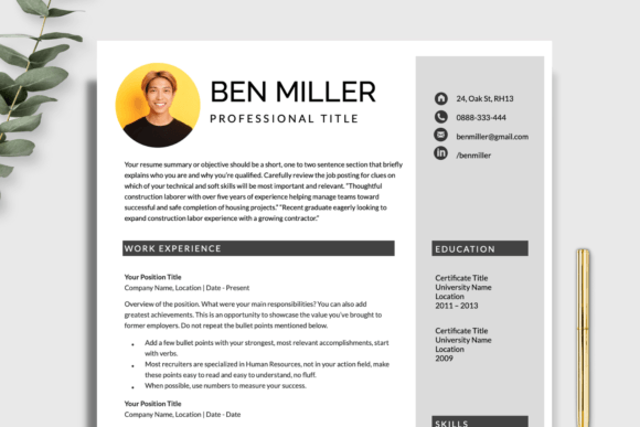 Download Executive Resume Template, Resume Google - Premium Resources