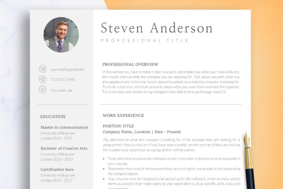 Download ATS Resume Template Word &amp; Google Docs - Resume template Collection